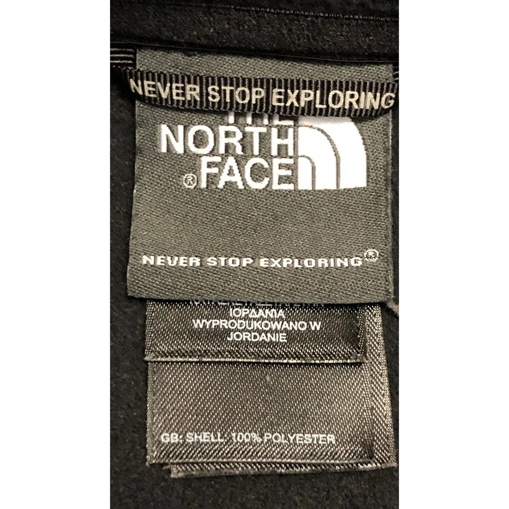 The North Face Mens XL Black Quarter Zip Fleece Pullover Mock Neck Jacket